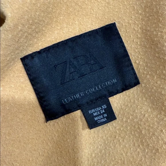 Zara 100% SUEDE LEATHER JACKET - Picture 5 of 6